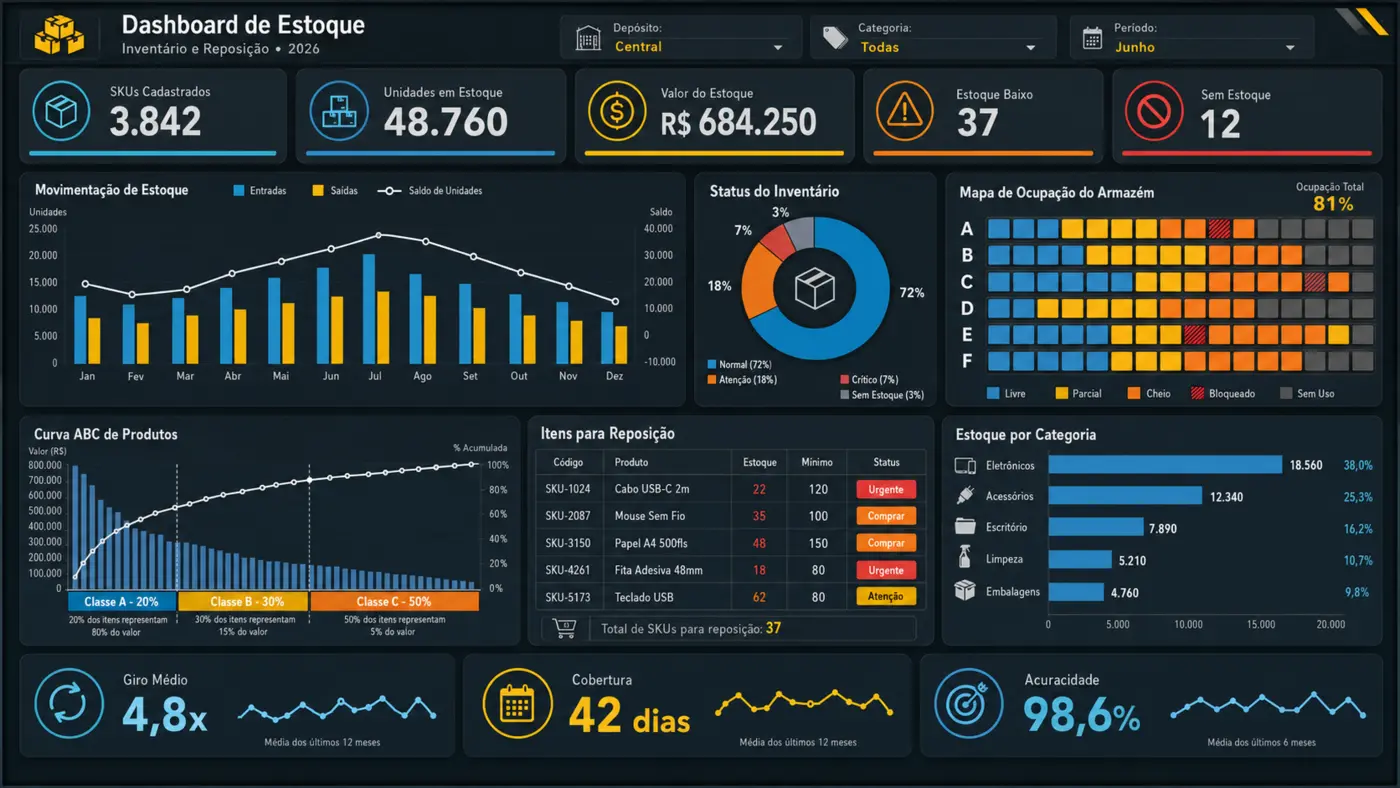 Dashboard de Estoque