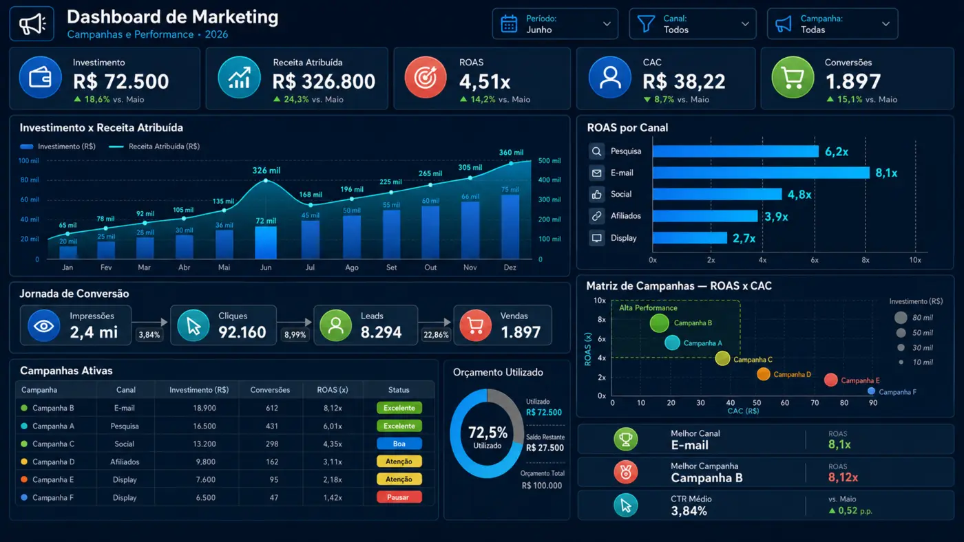 Dashboard de Marketing